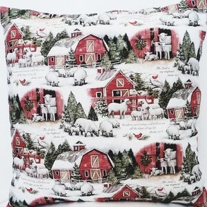 New! Christmas Farmhouse Pillow